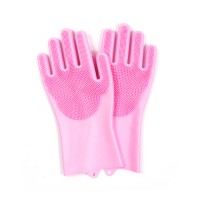 Non Slip Kitchen Glove Rubber Silicone Dish Washing Gloves, Dishwashing Silicon Glove Set For Kitchen