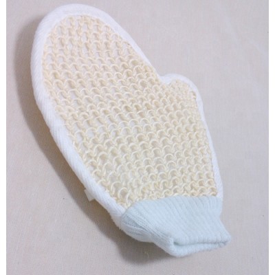 Natural exfoliating bath shower loofah mitten sponge mitt SOFT GENTLE